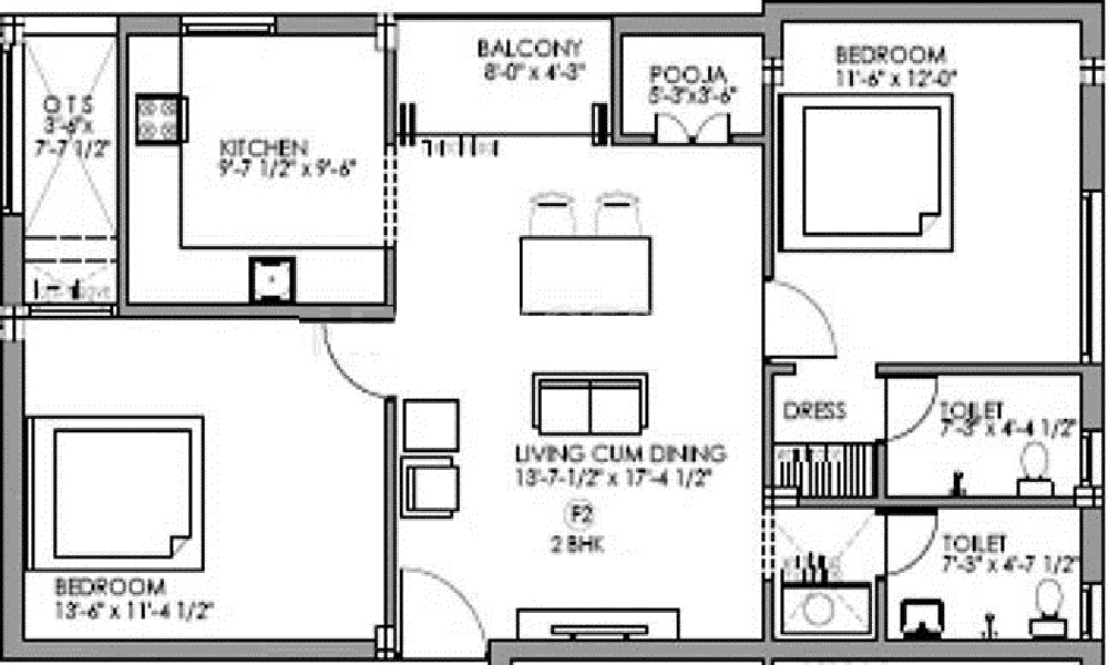 Vijay Gayathri Garden Floor Plan