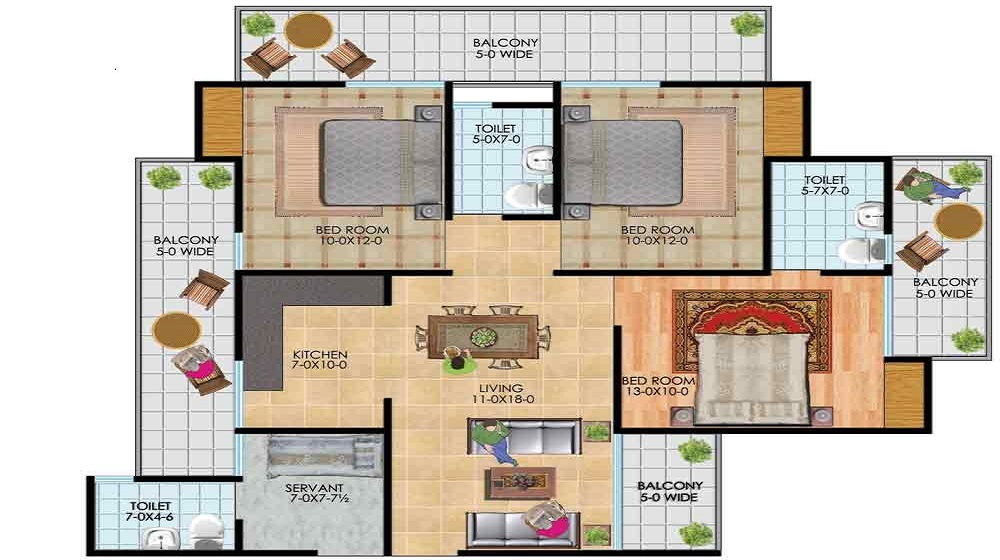 M2K Beaumonde Floor Plan