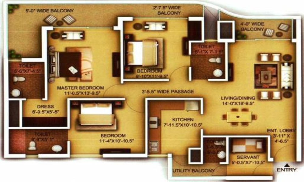Paras Trends Heights Floor Plan