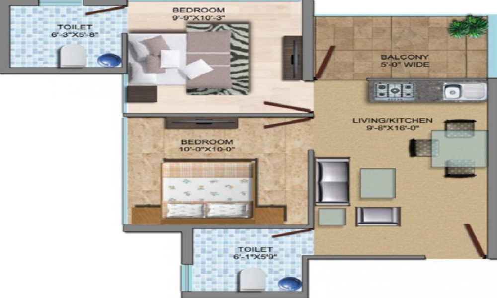 SRS Palm Homes Floor Plan