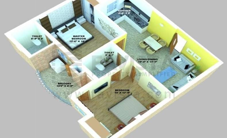 Total Raindrops Keep Falling On My Head Floor Plan