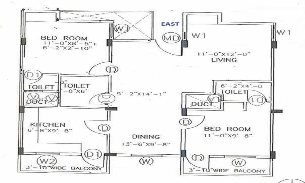 Janapriya Sai Darshan Floor Plan