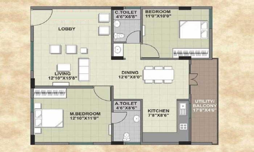Aashrayaa Crystal Floor Plan