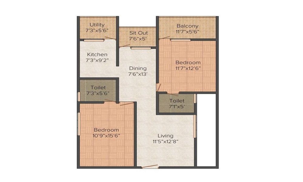 Mahaveer Zephyr Floor Plan