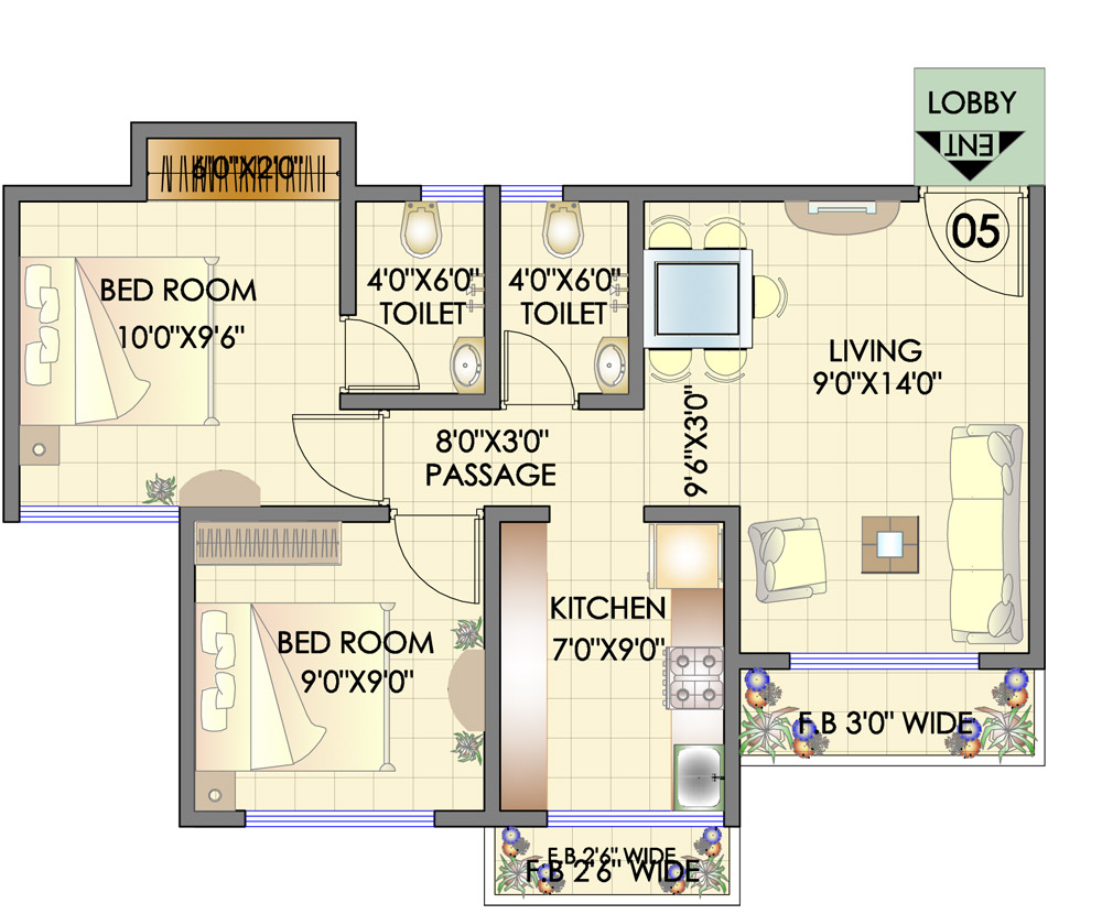 DS Max Meridian Garden Floor Plan