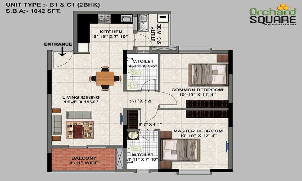 Valmark Orchard Square Floor Plan