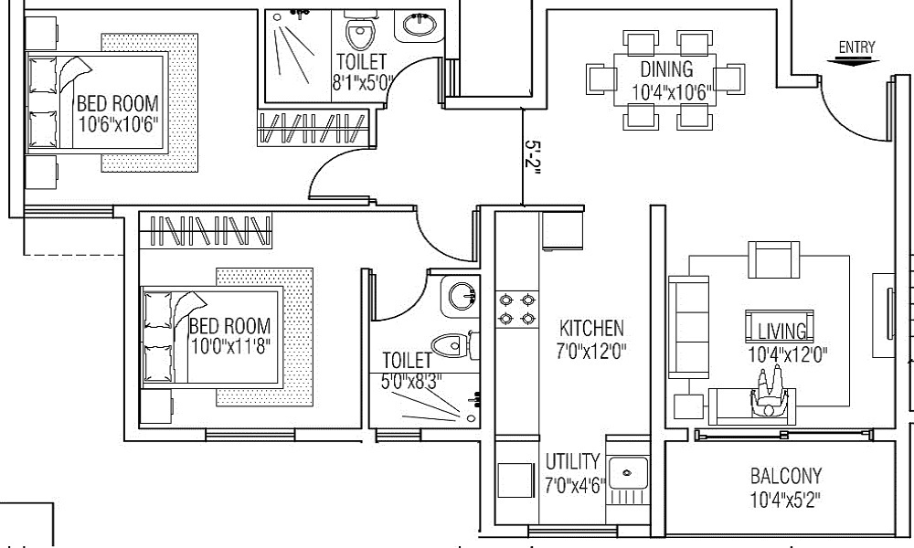 Chartered Humming Bird Floor Plan