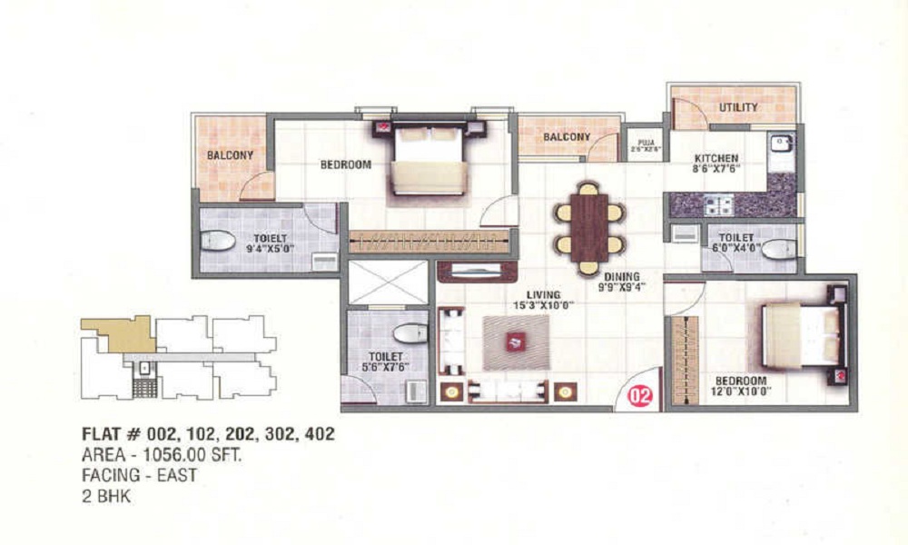 Divya Capsicon Enclave Floor Plan
