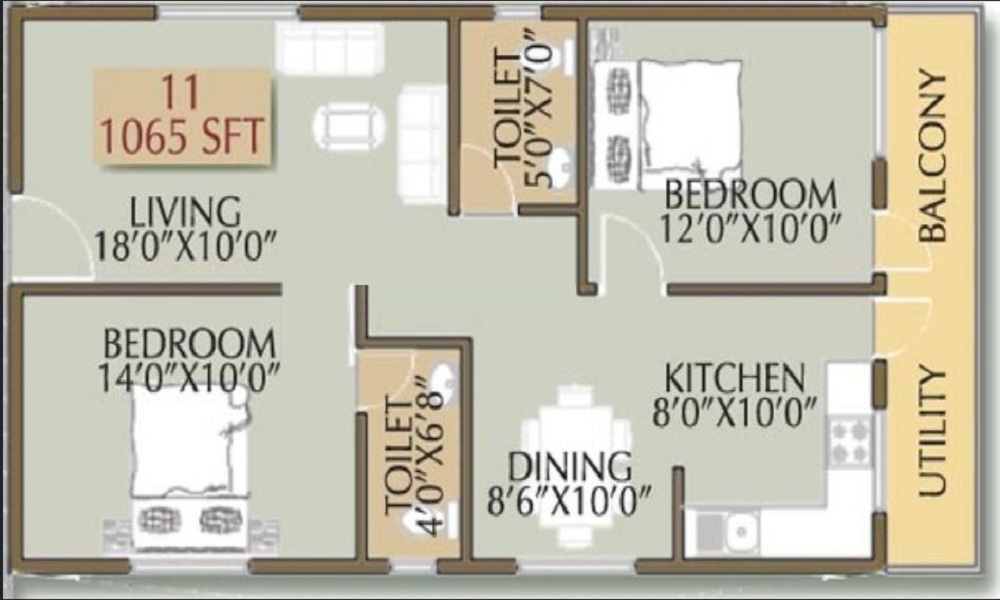 Pioneer Fortune Square Floor Plan