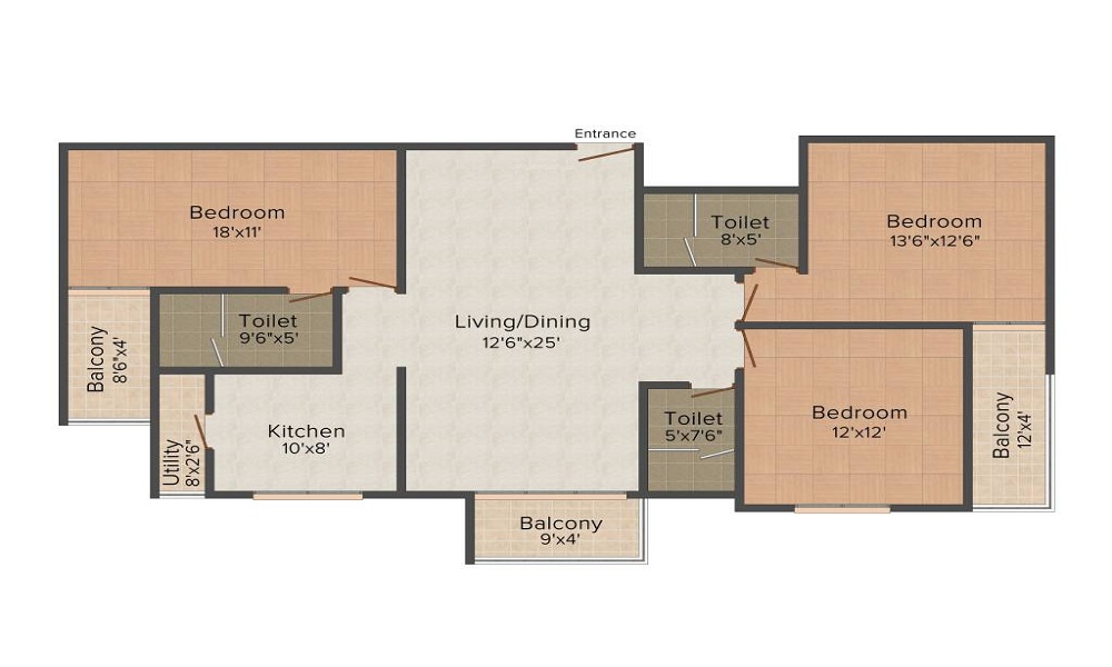 3 BHK+3T Flat for Sale in Yelahanka, Bangalore