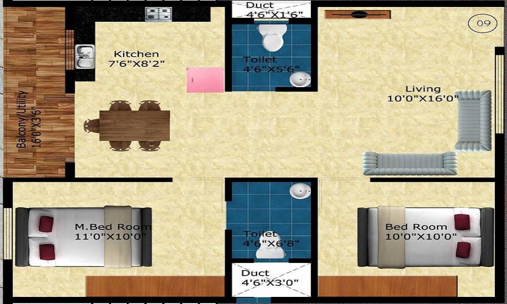 Kumari Brundavan Floor Plan
