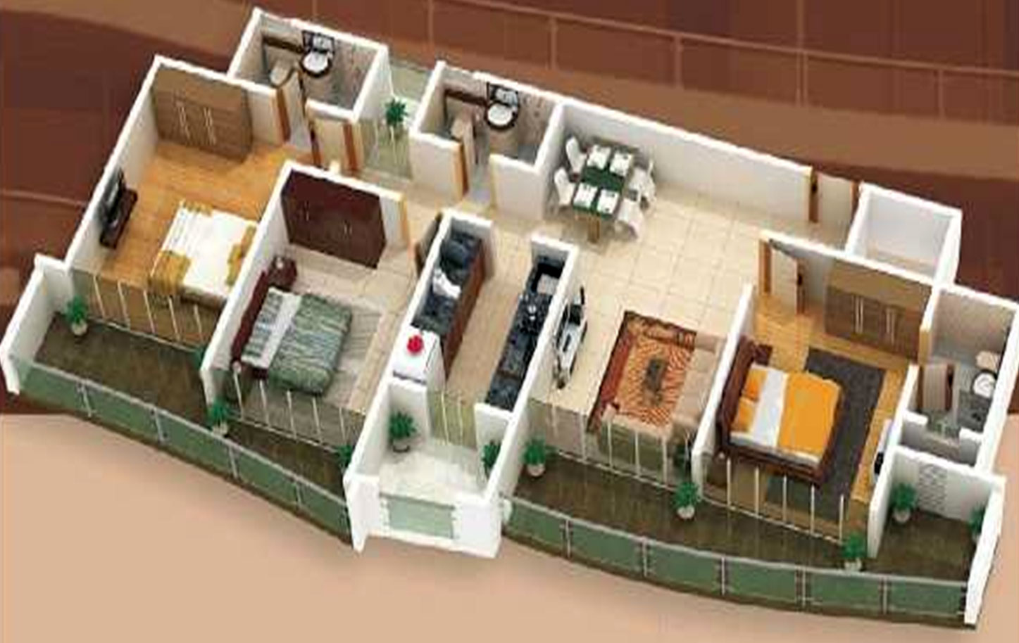 Pinnacle Omkar Tranquil Floor Plan