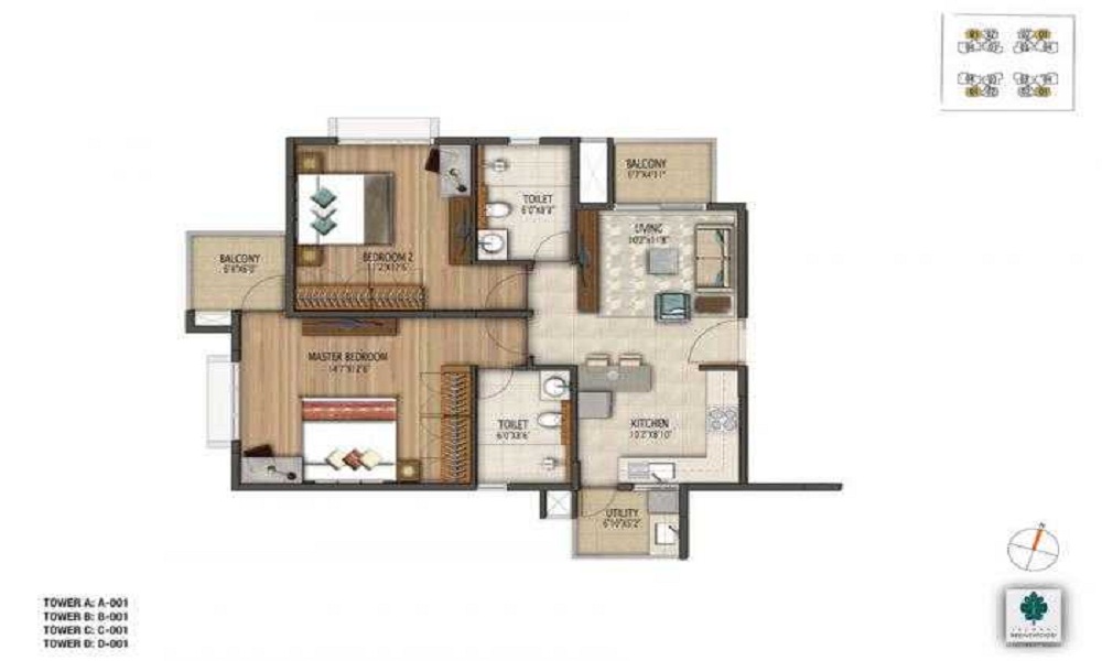 Vaswani Brentwood Floor Plan