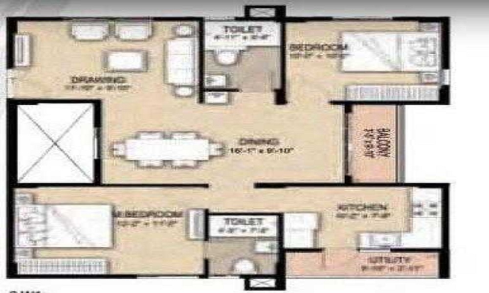 Reddy Mahaveer Rhyolite Floor Plan