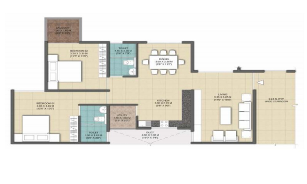 Krishna Mystiq Floor Plan