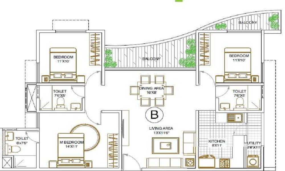 Samruddhi Sunshine Floor Plan