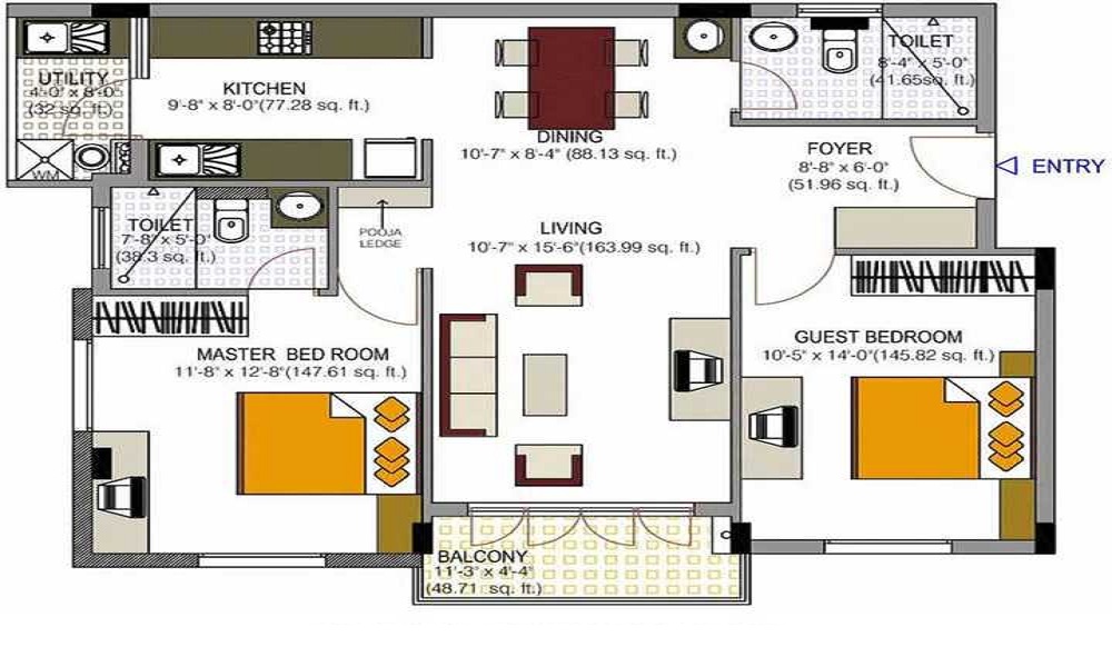 Sienna Silk Floor Plan