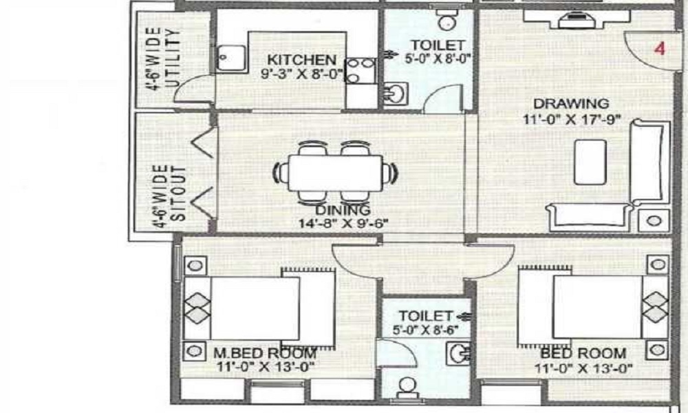 Vignesh Buildwell Homes Floor Plan