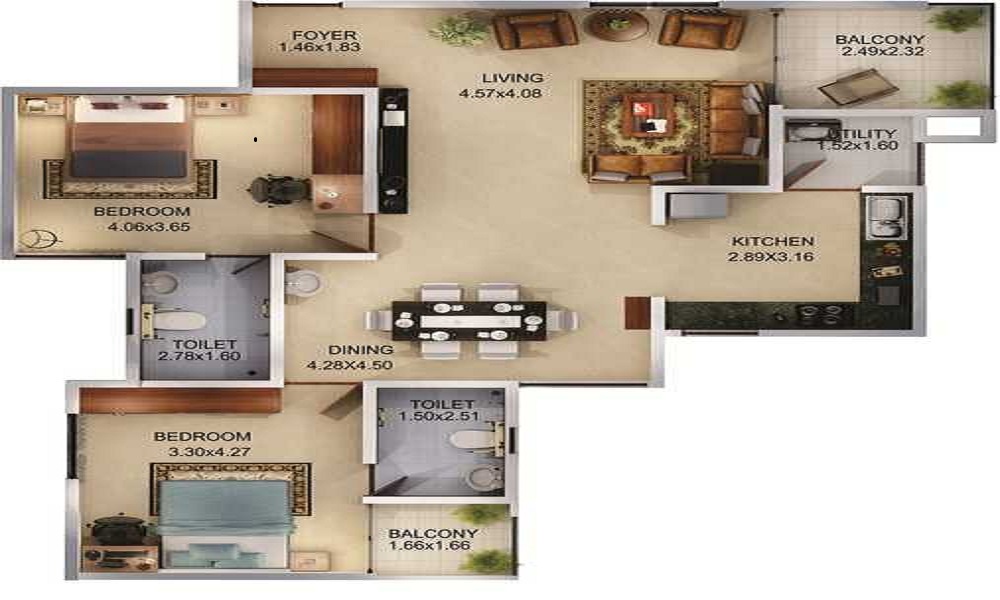 Aratt Firenza Floor Plan