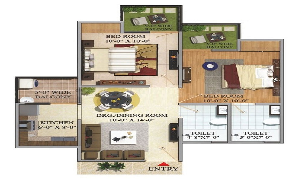 Migsun Mahaluxmi Green Mansion Floor Plan