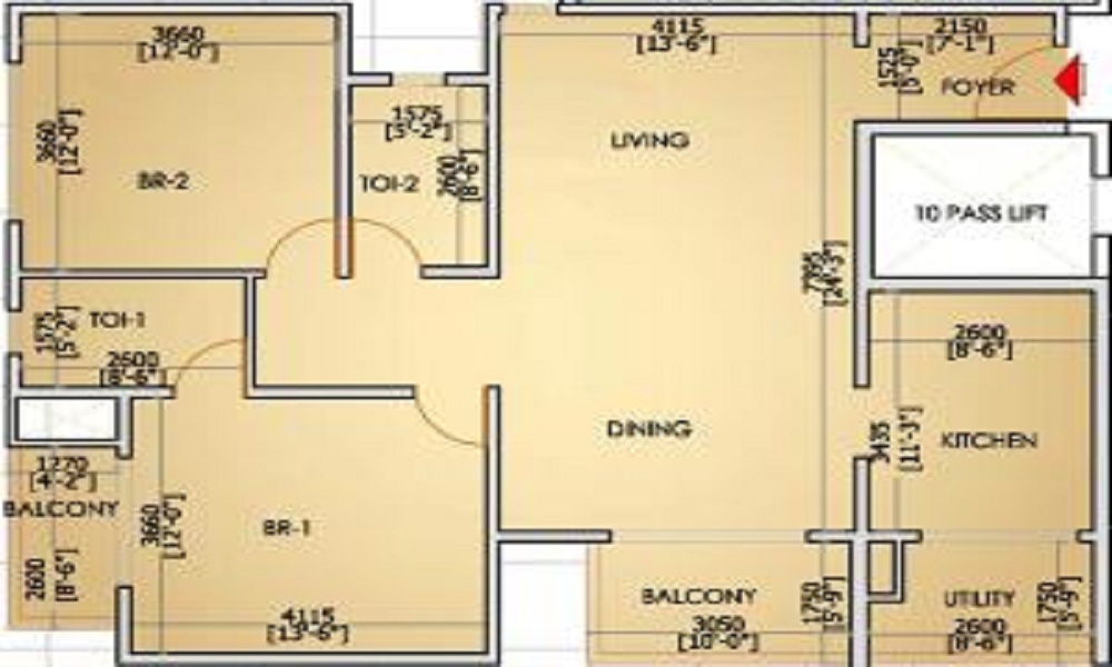 CMRS Mahavatar Heights Floor Plan