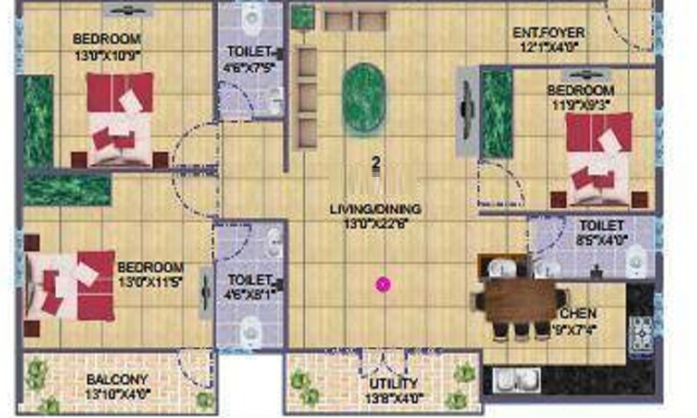 Sai Sumukha Luxuriate Floor Plan