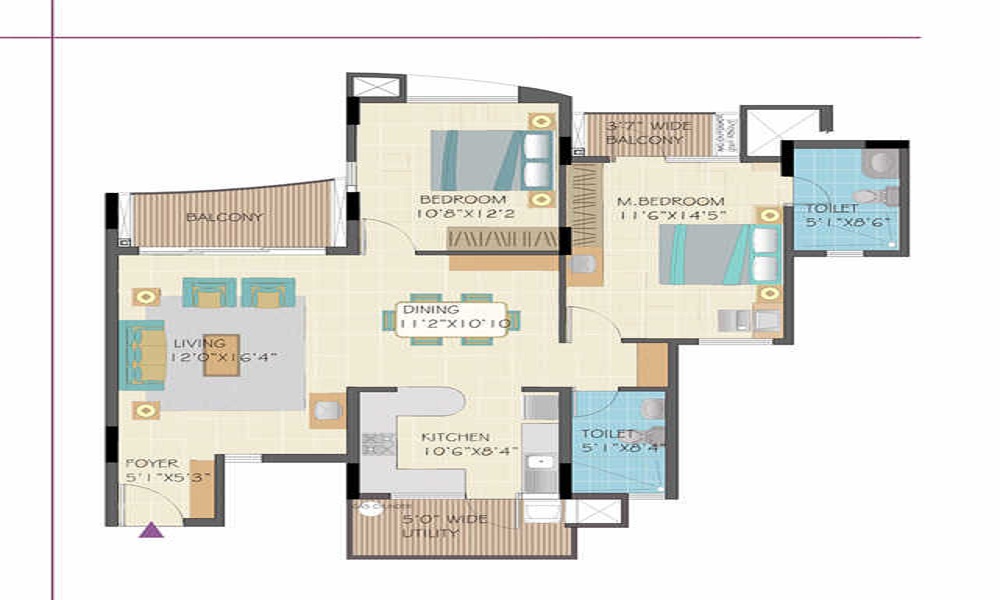 Nitesh Forest Hills Floor Plan