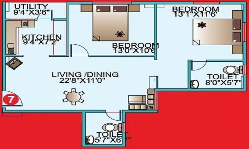 Mahaveer Kings Place Floor Plan