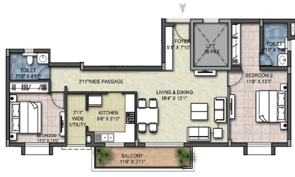 LGCL United Towers Floor Plan