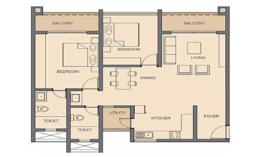 Rohan Avriti Floor Plan