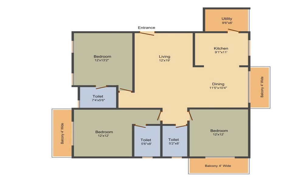 Chamundi Amber Woods Floor Plan