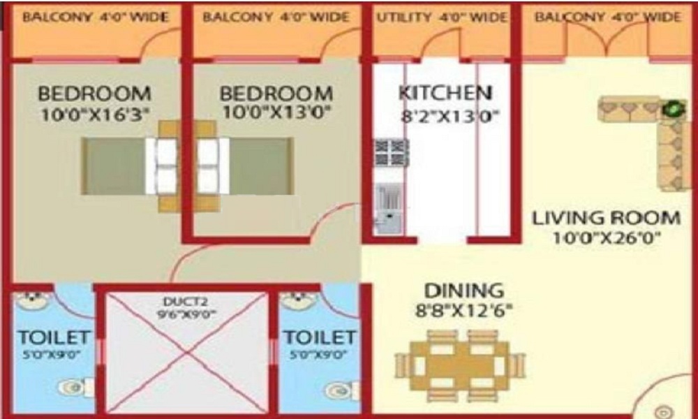 Gopalan Brindavan Floor Plan