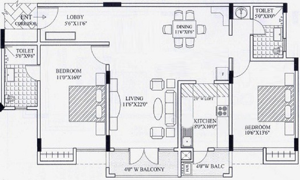 Gopalan Grandeur Floor Plan