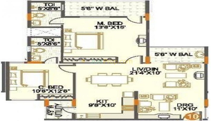 SMR Vinay Endeavour Floor Plan