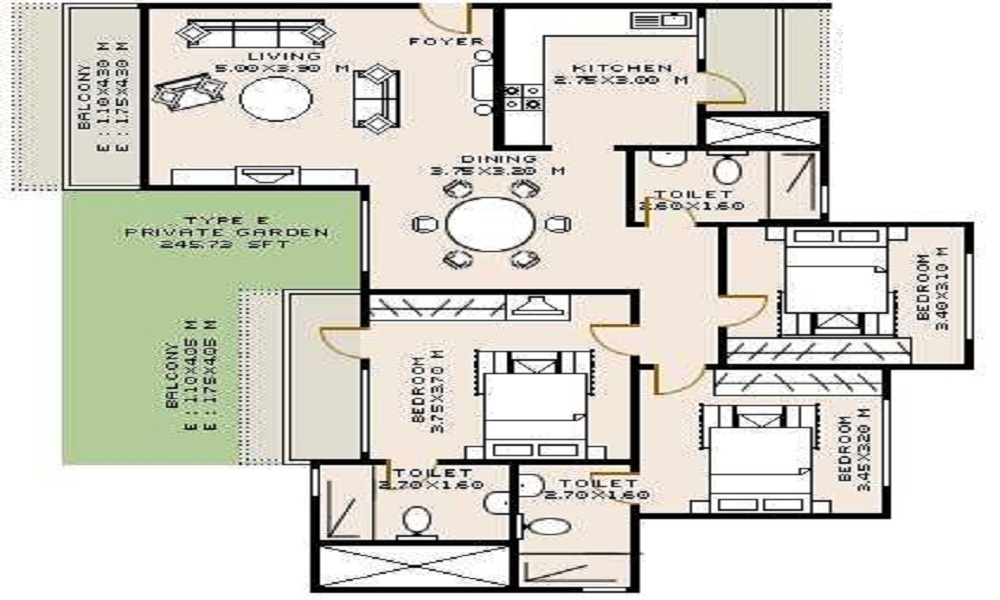 Sobha Rose Floor Plan