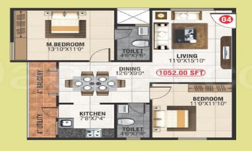Abhee Daffodils Floor Plan