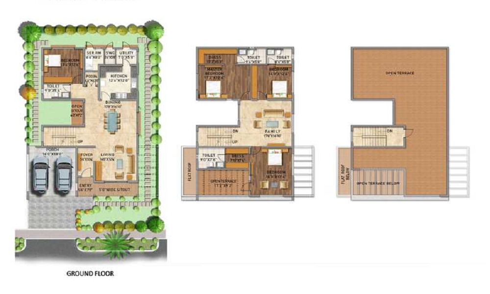 Adarsh Palm Acres Floor Plan