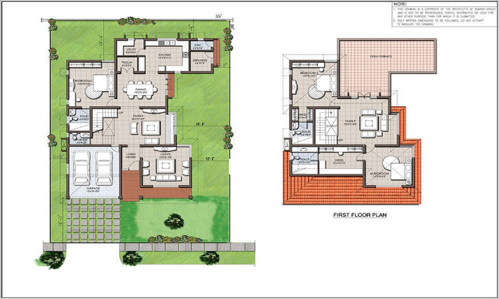 Adarsh Signature Villas Floor Plan