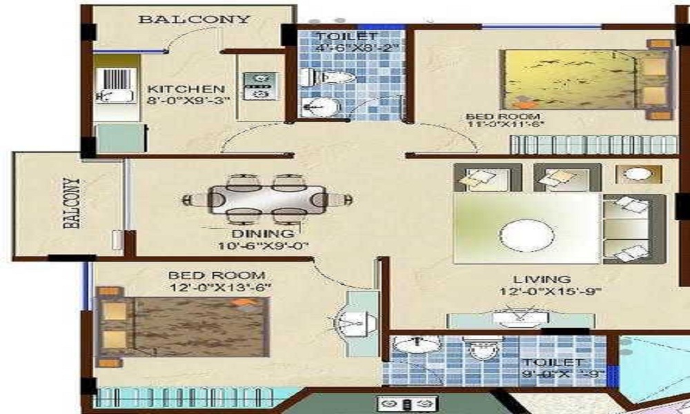 Aesthetic Blueberry Apartments Floor Plan