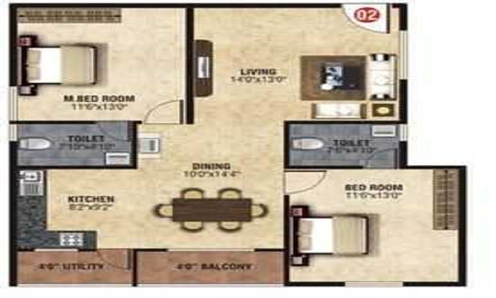 Amrutha Avenue Floor Plan