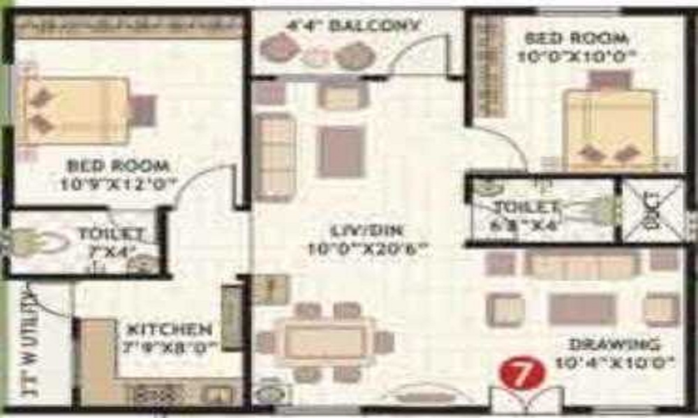 Amrutha Residency Floor Plan