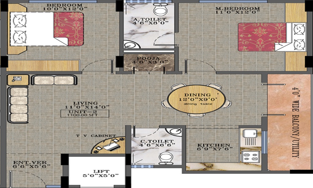 Anubhava Ishwerya Primrose Floor Plan