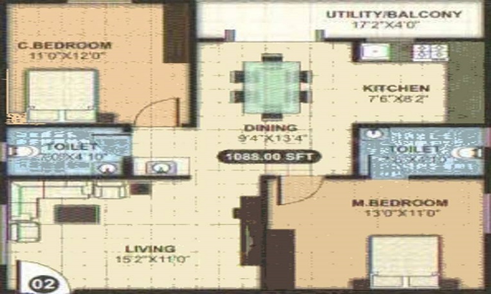 AR Shiva Sai Enclave Floor Plan