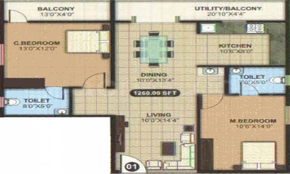 AR Shiva Sai Enclave Floor Plan
