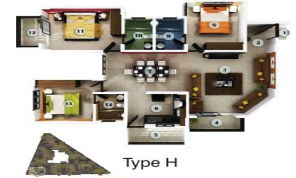 Aratt Adora Floor Plan