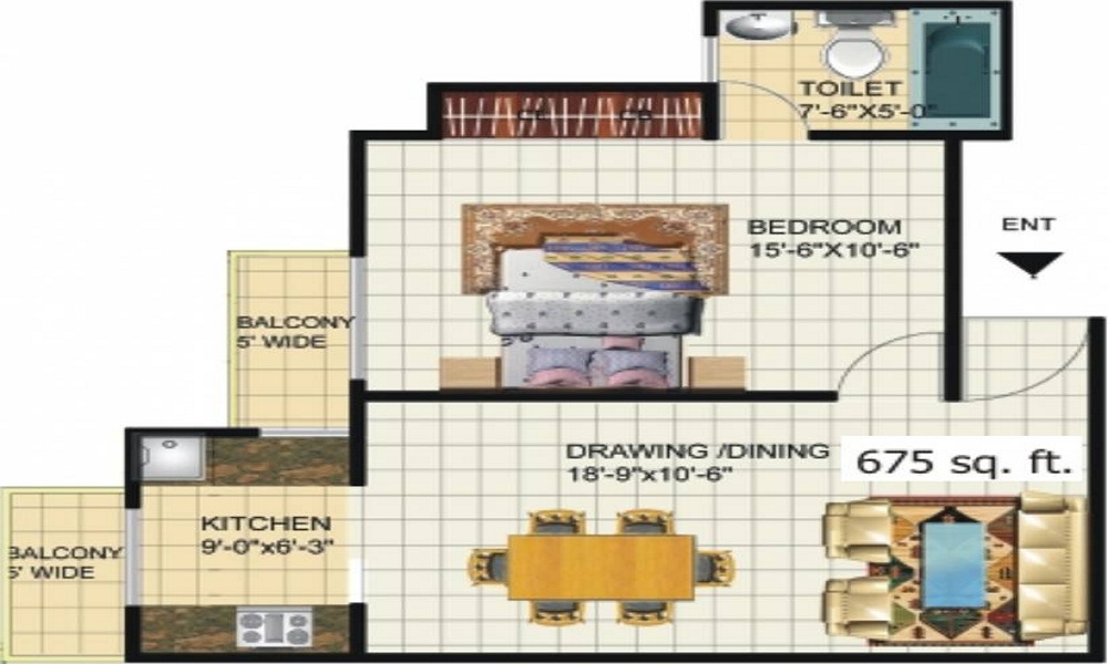 Amrapali Princely Estate Floor Plan