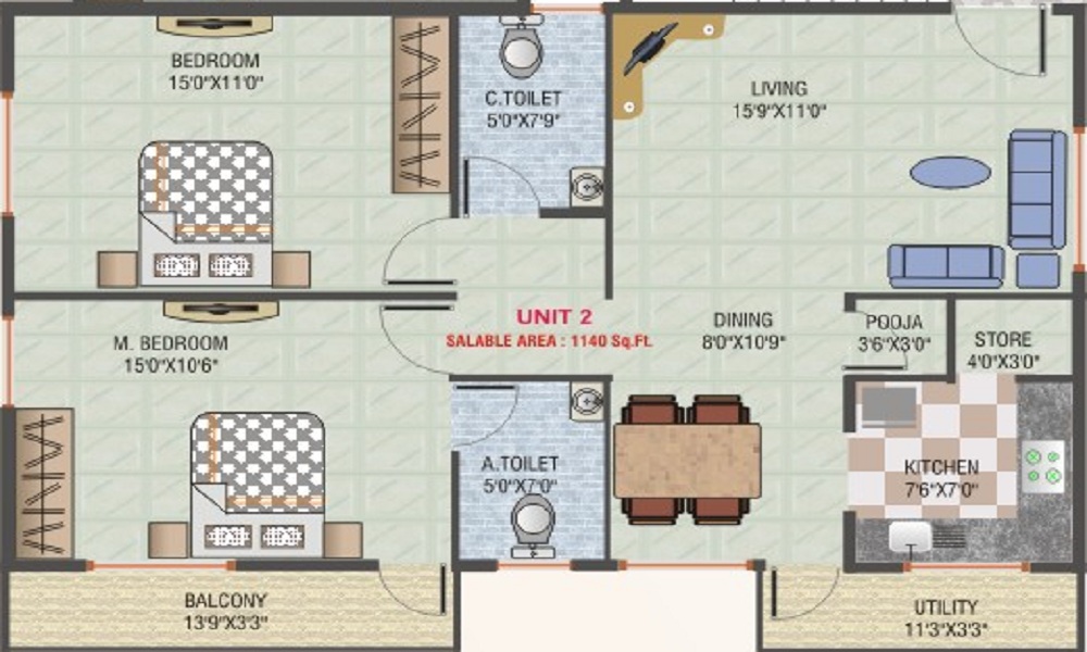 Asrithas Elite Floor Plan