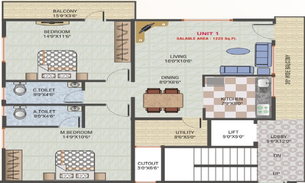 Asrithas Elite Floor Plan