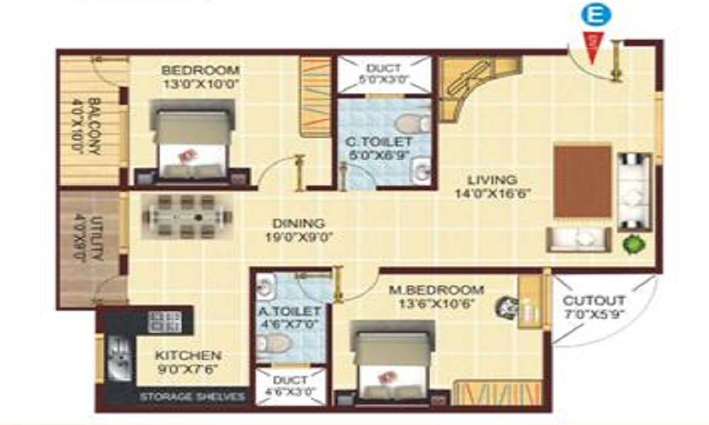 Balaji Meadows Floor Plan