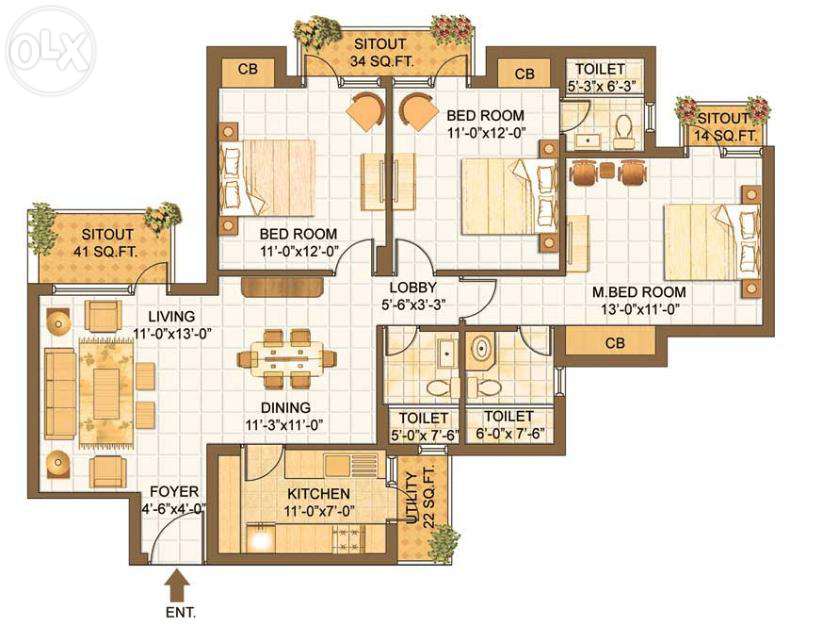 Divyasree 77 Place Floor Plan